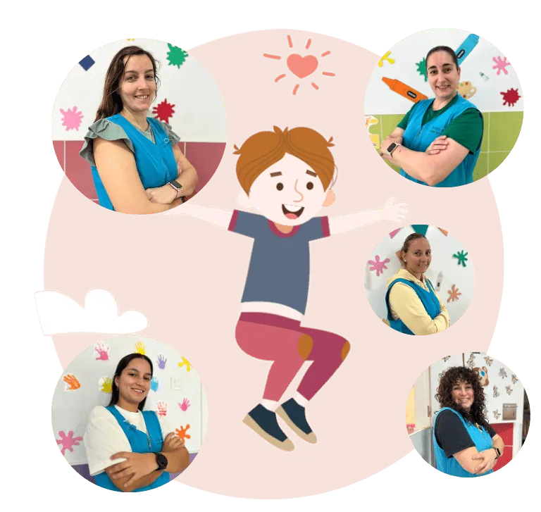 Equipo de educadoras del centro de educación infantil Bombonets en Dénia