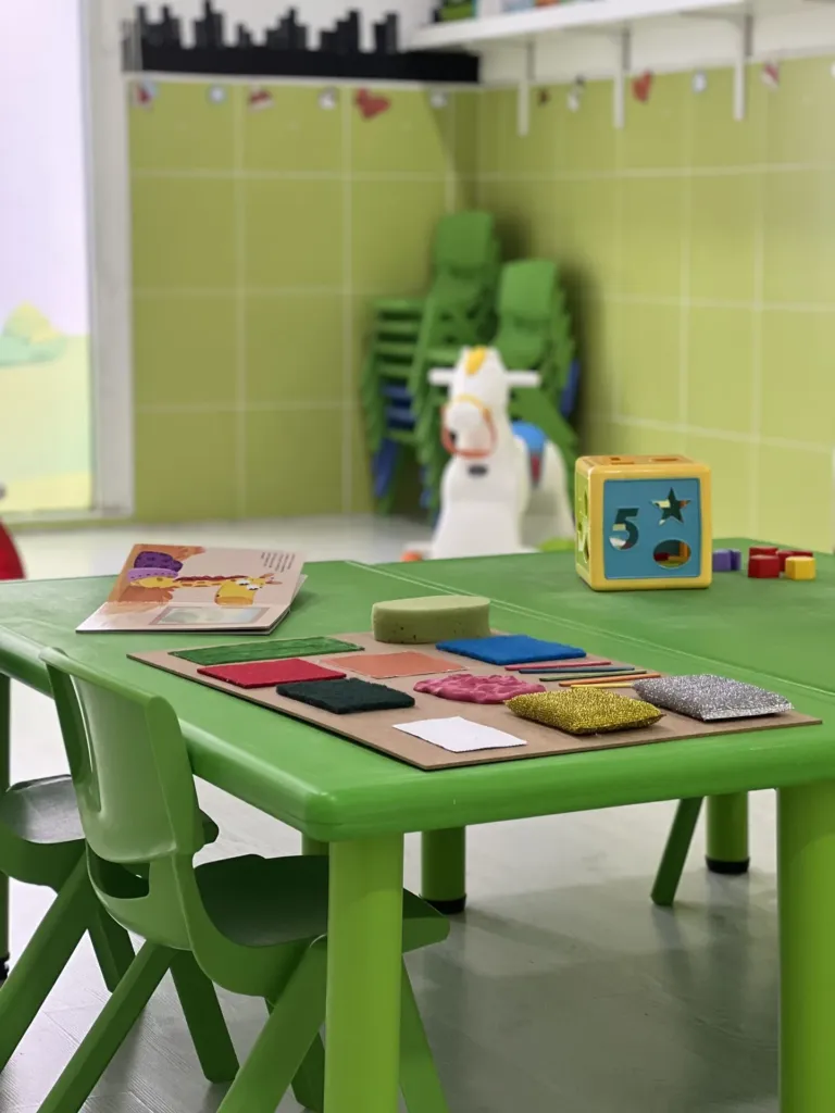 Aula de 1 a 2 años del centro de educación infantil Bombonets en Dénia
