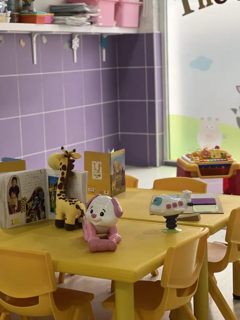 Aula de 1 a 2 años del centro de educación infantil Bombonets en Dénia