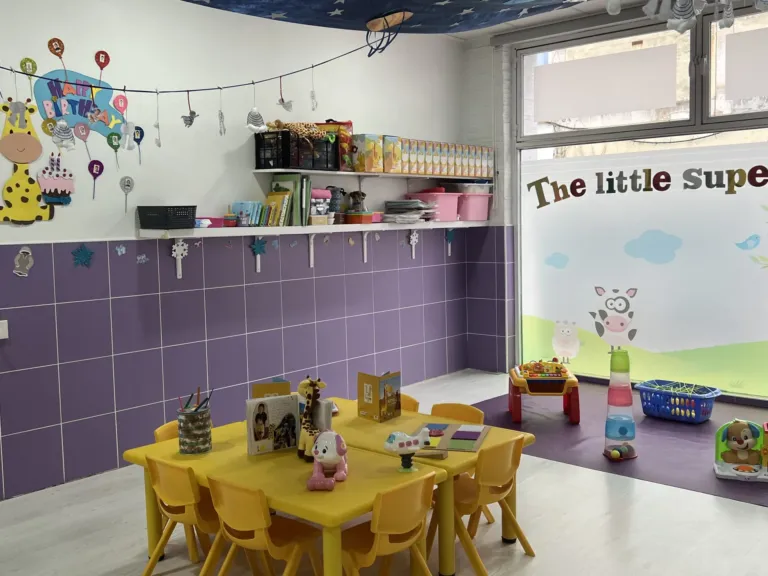 Aula de 1 a 2 años del centro de educación infantil Bombonets en Dénia
