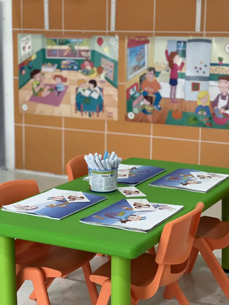 Aula de 2 a 3 años del centro de educación infantil Bombonets en Dénia